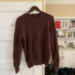 AllSaints Ramskull Crew Sweater in Waffle Knit